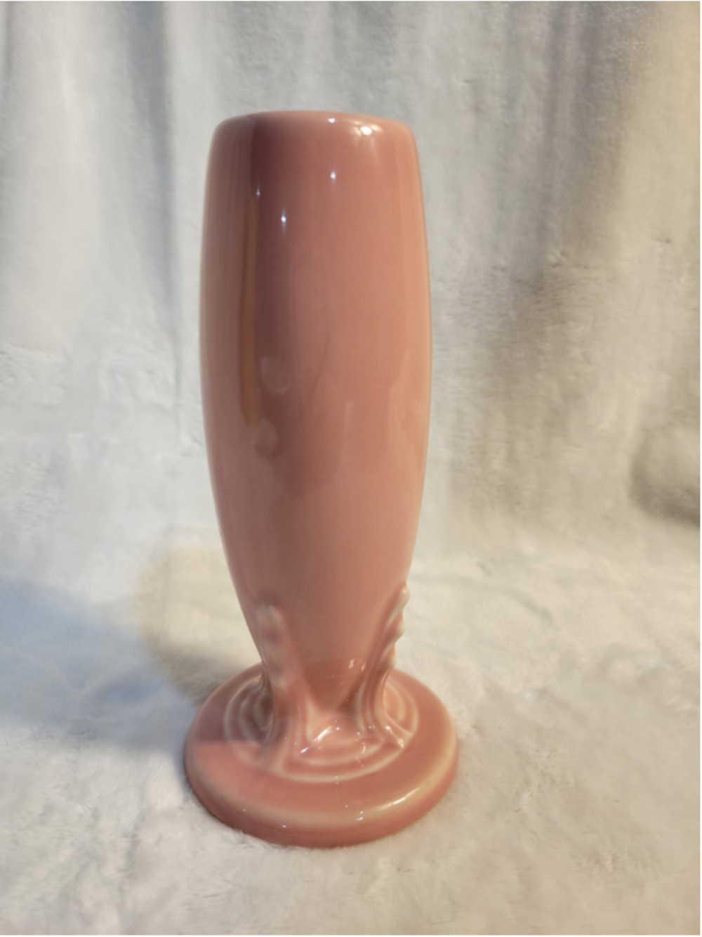 Fiesta Homer Laughlin Rose Pink Bud Vase 6-1/4" Fiestaware